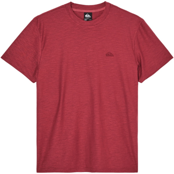 2026 Quiksilver Mens Slub Roundneck T-Shirt EQYKT04391 - Oxblood Red